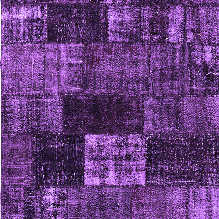 Patchwork Purple Transitional Rug, con2668pur