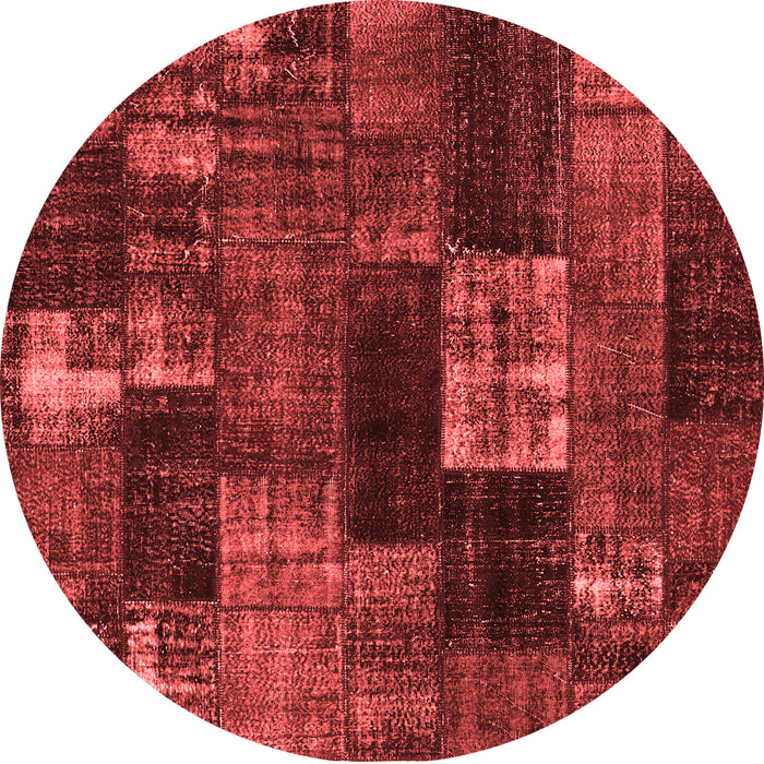 Patchwork Red Transitional Rug, con2668red