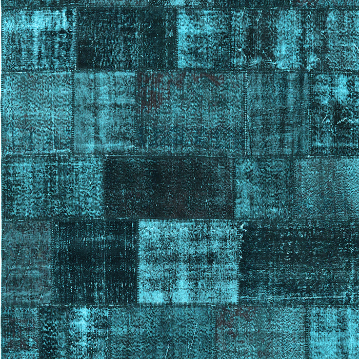Patchwork Light Blue Transitional Rug, con2668lblu