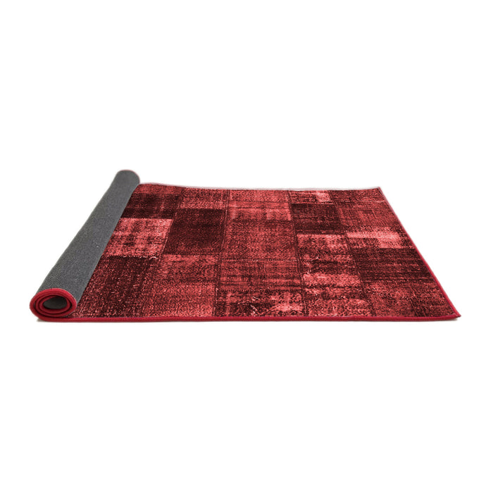 Patchwork Red Transitional Area Rugs