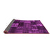 Sideview of Patchwork Pink Transitional Rug, con2668pnk