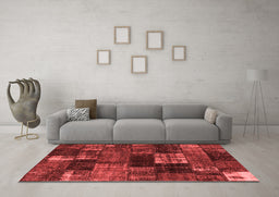 Transitional Red Washable Rugs