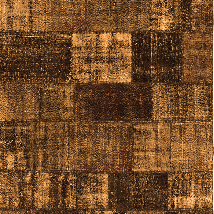 Patchwork Orange Transitional Rug, con2668org