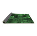 Sideview of Patchwork Emerald Green Transitional Rug, con2668emgrn