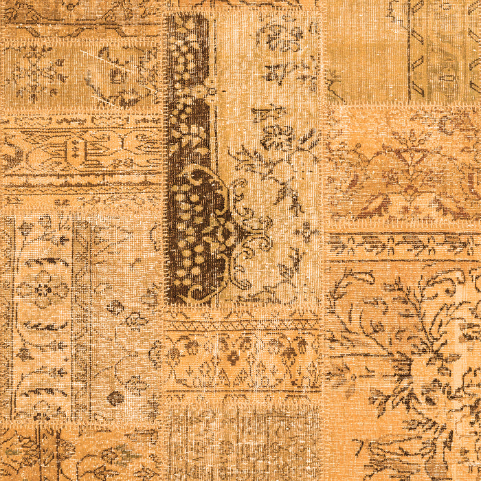 Patchwork Orange Transitional Rug, con2669org