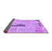 Sideview of Patchwork Purple Transitional Rug, con2669pur