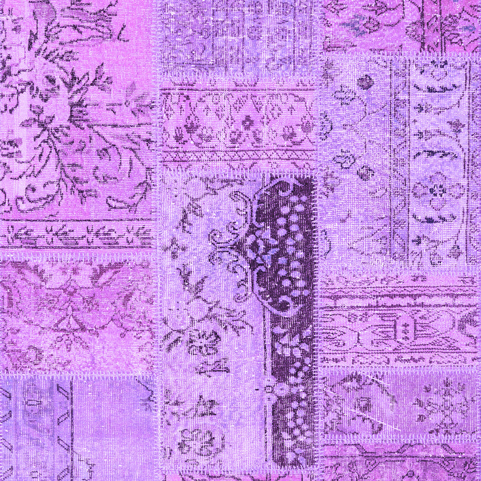 Patchwork Purple Transitional Rug, con2669pur