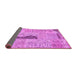 Sideview of Patchwork Pink Transitional Rug, con2669pnk