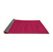 Sideview of Abstract Pink Contemporary Rug, con266pnk