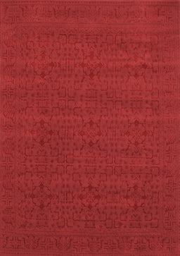 Abstract Brown Contemporary Rug, con266brn