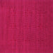 Square Machine Washable Abstract Pink Contemporary Rug, wshcon266pnk