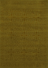 Abstract Green Contemporary Rug, con266grn