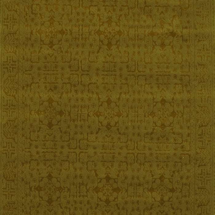 Abstract Green Contemporary Rug, con266grn