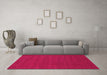 Machine Washable Abstract Pink Contemporary Rug in a Living Room, wshcon266pnk