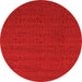 Square Abstract Orange Contemporary Rug, con266org