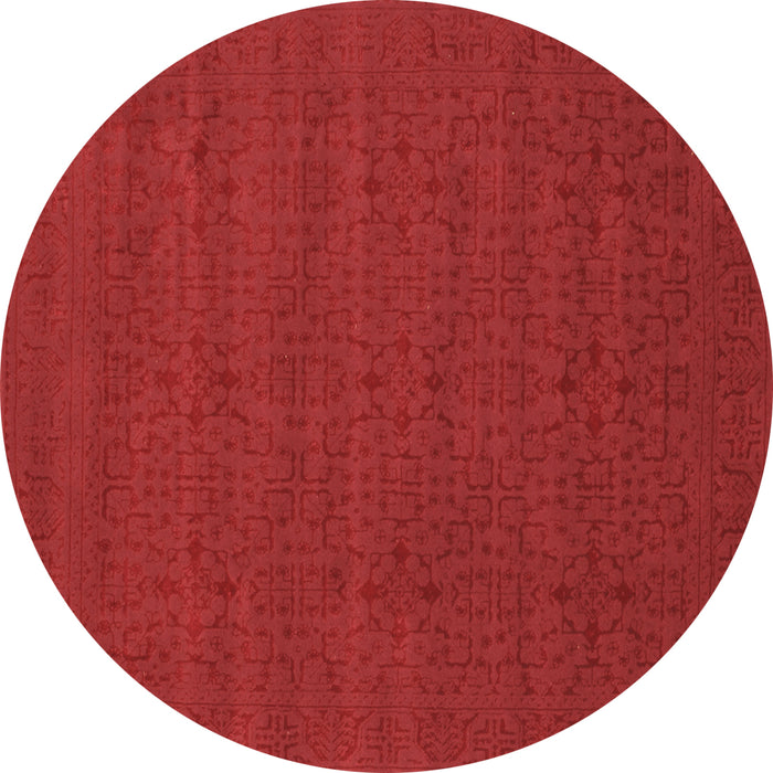 Round Machine Washable Abstract Brown Contemporary Rug, wshcon266brn