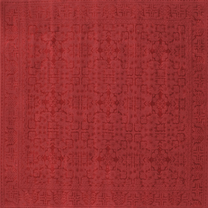 Square Abstract Brown Contemporary Rug, con266brn