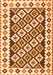 Serging Thickness of Machine Washable Southwestern Orange Country Area Rugs, wshcon2671org