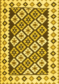 Southwestern Yellow Country Rug, con2671yw