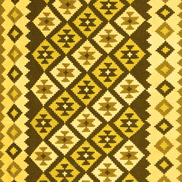 Southwestern Yellow Country Rug, con2671yw