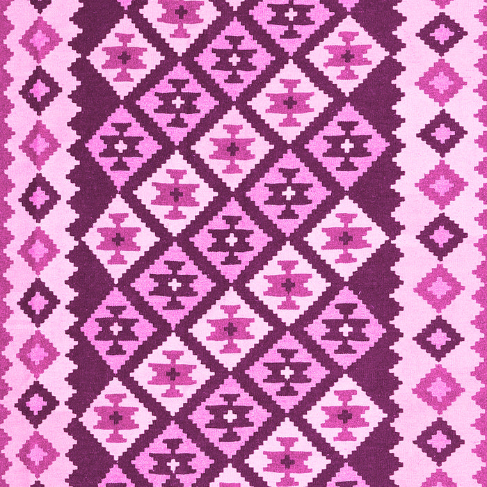 Machine Washable Southwestern Pink Country Rug, wshcon2671pnk