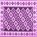 Square Southwestern Purple Country Rug, con2671pur