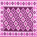 Square Southwestern Pink Country Rug, con2671pnk