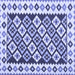 Square Southwestern Blue Country Rug, con2671blu