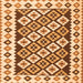 Serging Thickness of Southwestern Orange Country Rug, con2671org