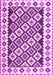 Machine Washable Southwestern Purple Country Area Rugs, wshcon2671pur