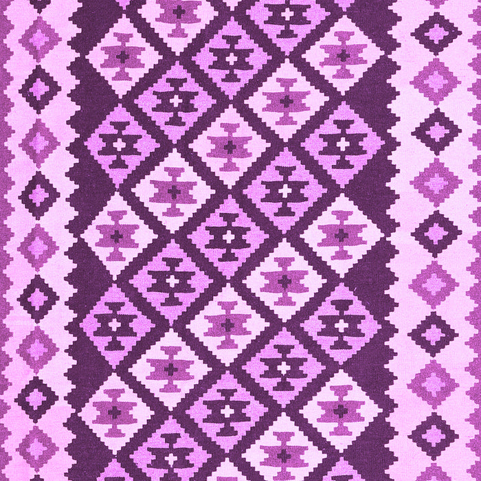 Machine Washable Southwestern Purple Country Area Rugs, wshcon2671pur