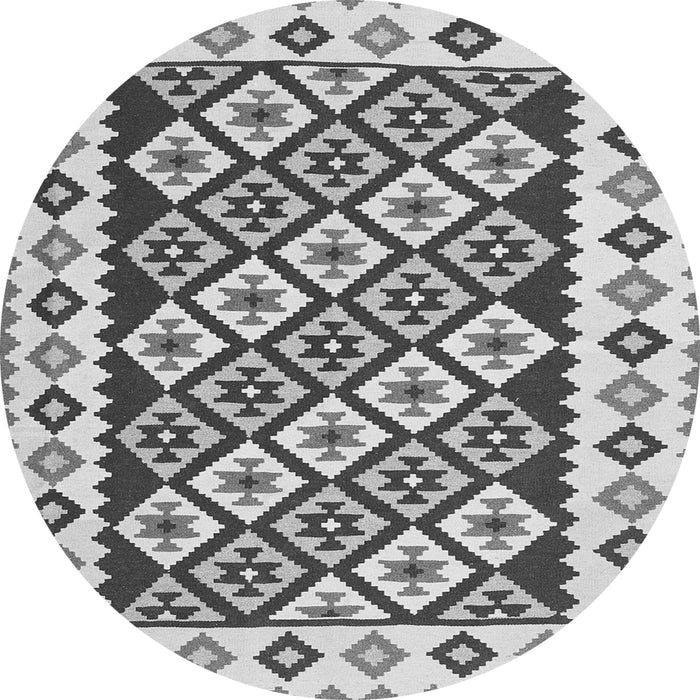 Square Southwestern Gray Country Rug, con2671gry