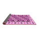 Sideview of Southwestern Pink Country Rug, con2671pnk