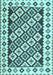 Southwestern Light Blue Country Rug, con2671lblu