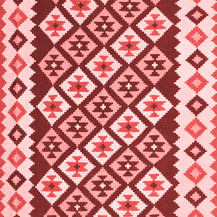 Machine Washable Southwestern Red Country Rug, wshcon2671red