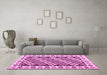 Machine Washable Southwestern Pink Country Rug in a Living Room, wshcon2671pnk