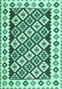 Southwestern Turquoise Country Rug, con2671turq