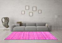 Machine Washable Southwestern Pink Country Rug, wshcon2672pnk