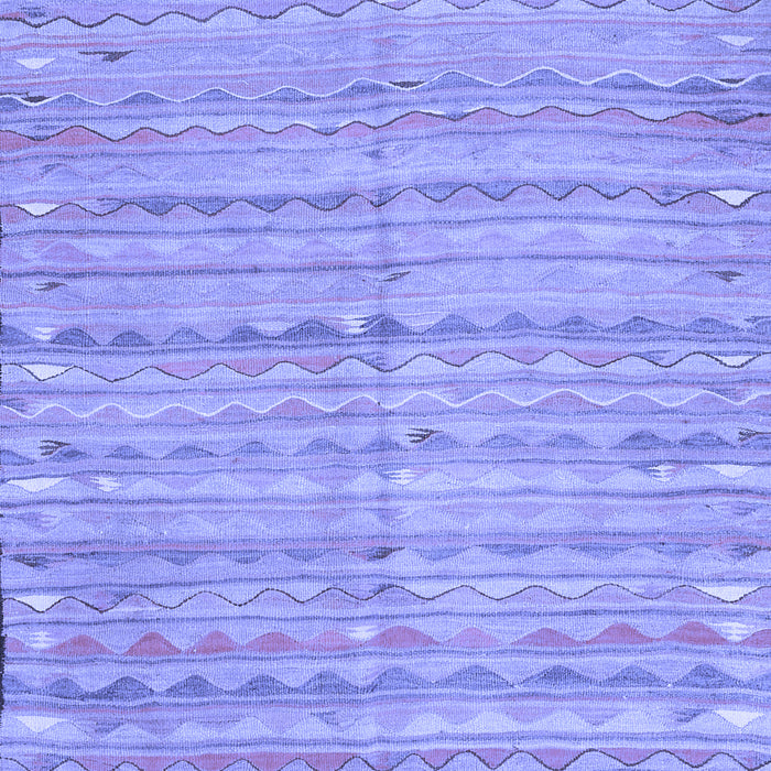 Machine Washable Southwestern Blue Country Rug, wshcon2672blu