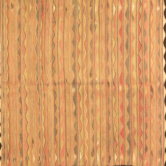 Square Southwestern Brown Country Rug, con2672brn