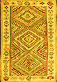 Southwestern Yellow Country Rug, con2673yw