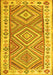 Southwestern Yellow Country Rug, con2673yw