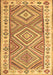 Machine Washable Southwestern Brown Country Rug, wshcon2673brn