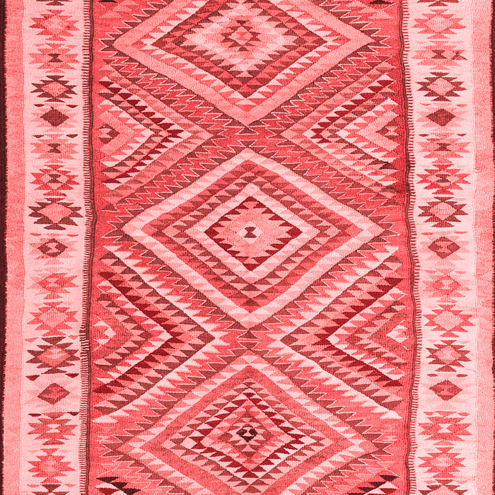 Machine Washable Southwestern Red Country Rug, wshcon2673red