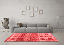 Country Red Washable Rugs