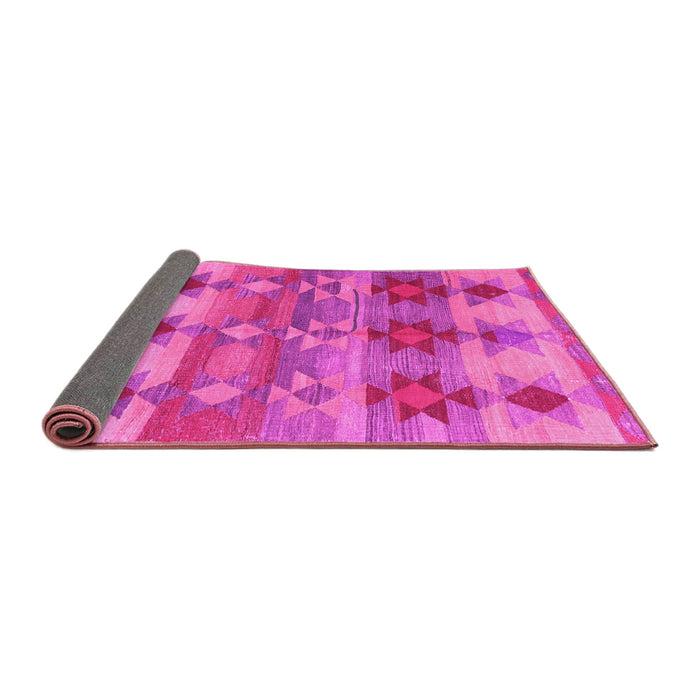 Sideview of Southwestern Pink Country Rug, con2674pnk