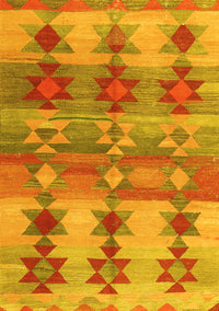 Southwestern Yellow Country Rug, con2674yw