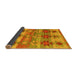 Sideview of Southwestern Yellow Country Rug, con2674yw