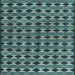 Square Abstract Light Blue Contemporary Rug, con2675lblu