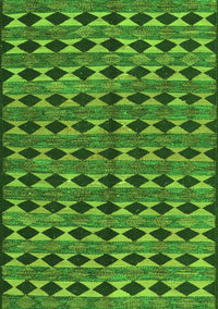 Abstract Green Contemporary Rug, con2675grn